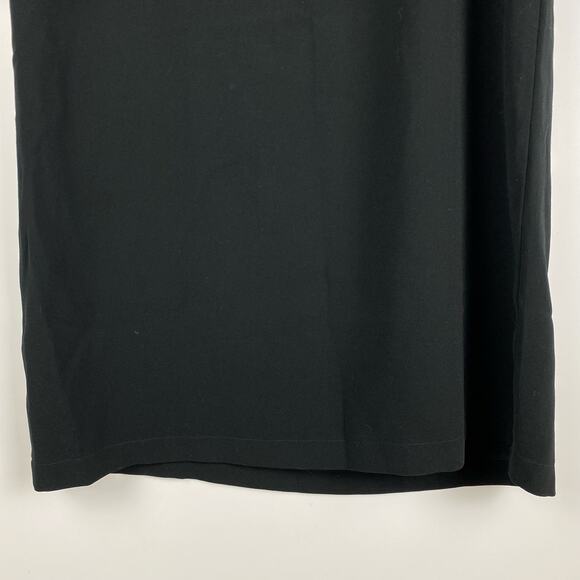 Loft Raglan Knit Shift Dress Black Space Dye Gray Womens Size 10 - Picture 5 of 11